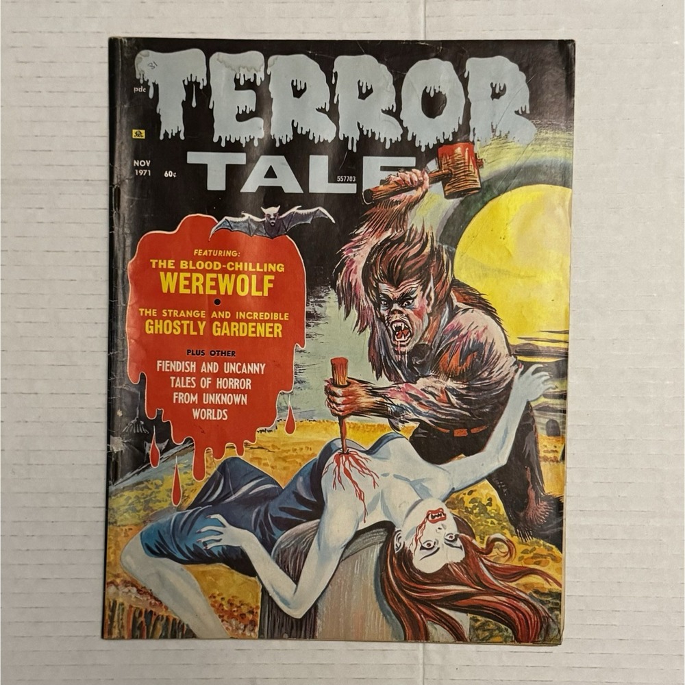 TALES OF VOODOO Vintage Magazine Comic‎ Book April 1972 Dracula Werewolf Skull